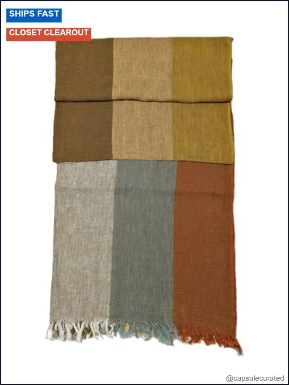 Extra Long Unisex Cotton Linen Scarf | Fashion Scarf for Men & Women | 86.6